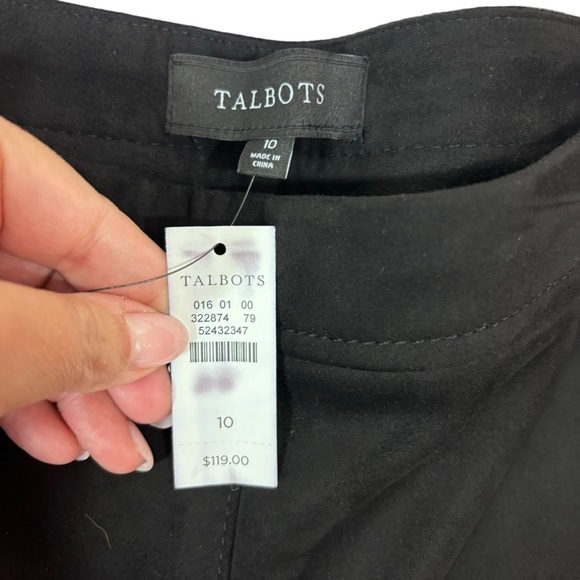 NWT Talbots Faux Suede High Waist Leggings Career Office Dress Pants Size 10 - Picture 8 of 9